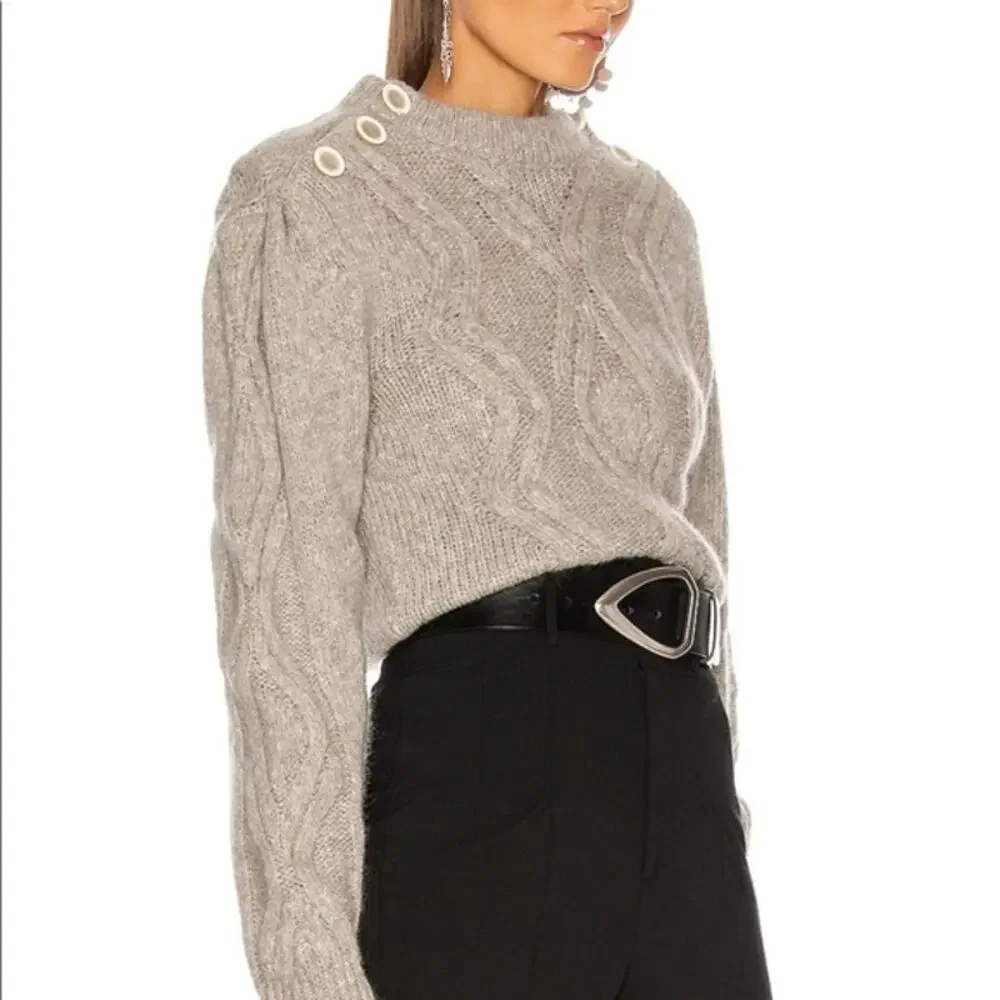 Isabel Marant Devlyn Cable Knit Sweater - Picture 9 of 9